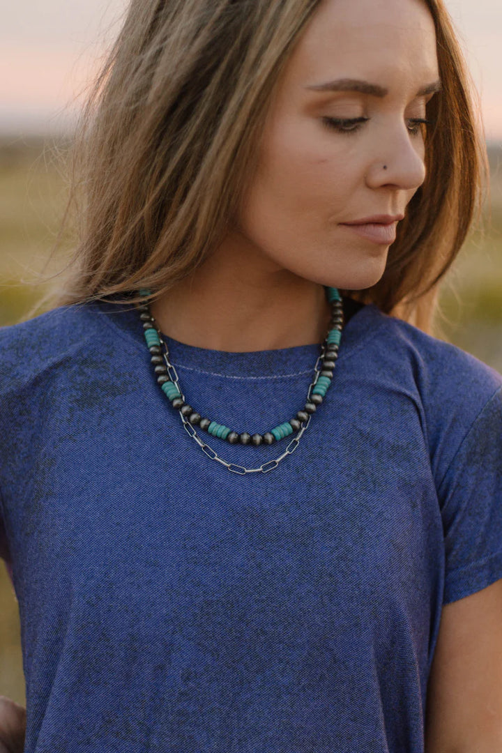 Sterling Kreek Western Links Necklace