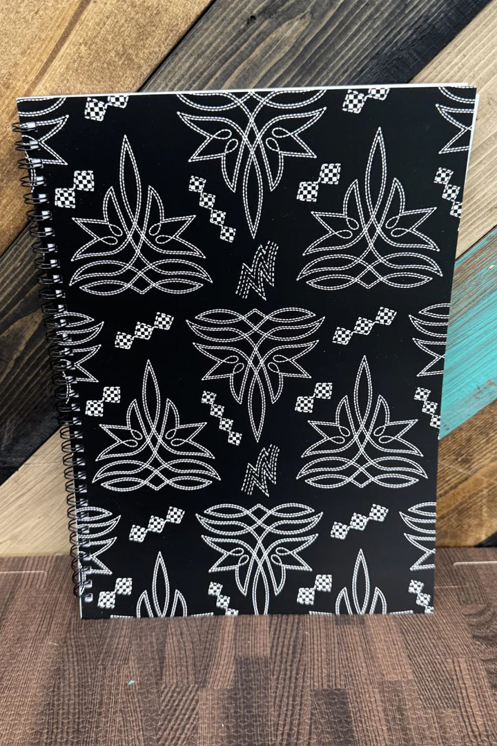 Sterling Kreek Stitched in Black Large Notebook