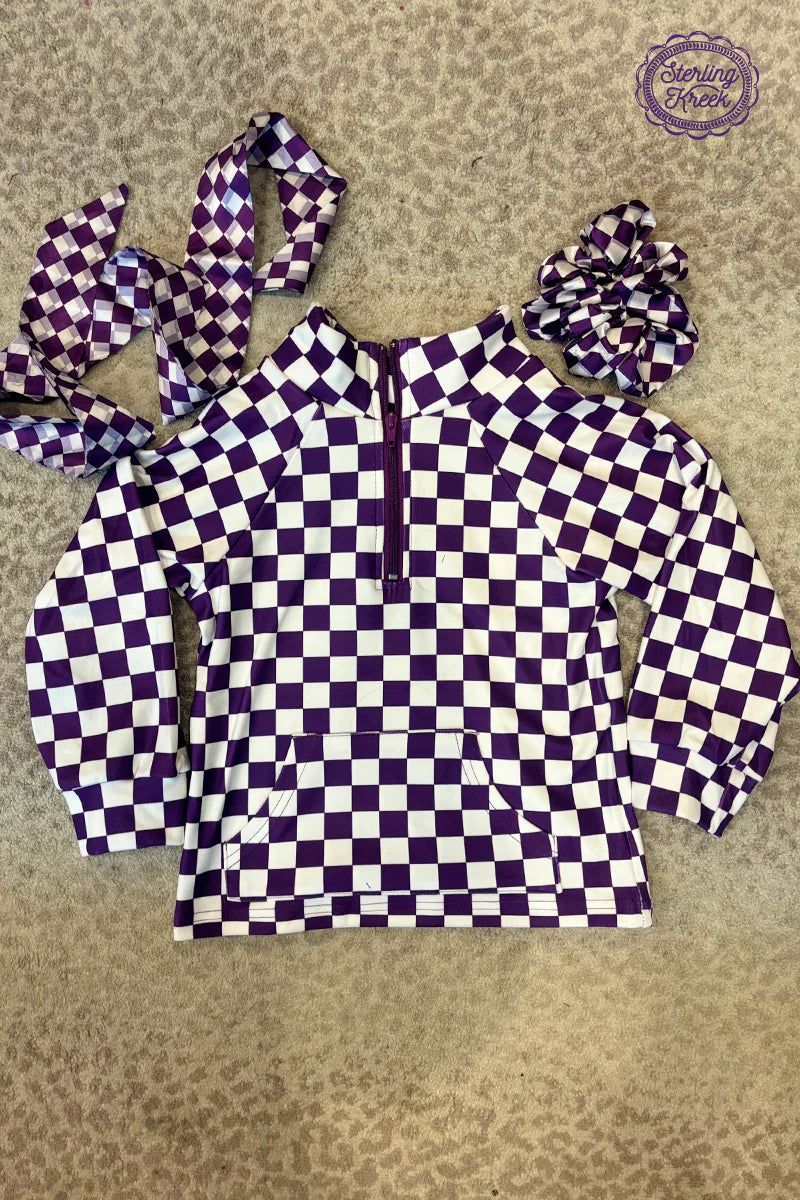 KIDS SK Purple Pep Rally Pullover