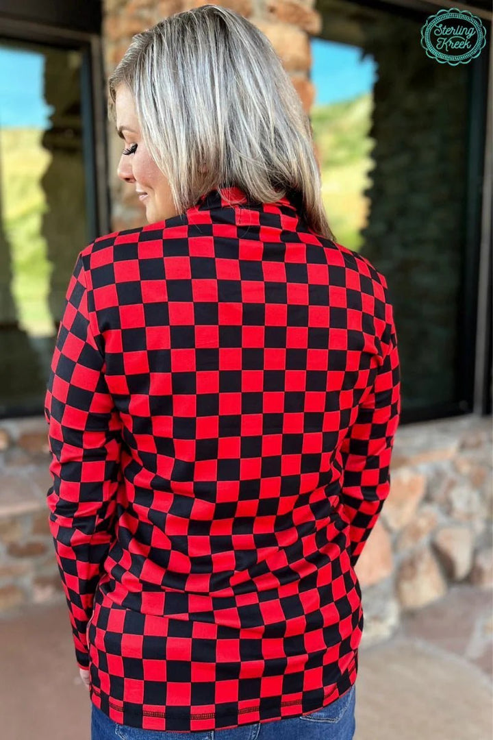 Sterling Kreek Black & Red Pep Rally Pullover | gussieduponline