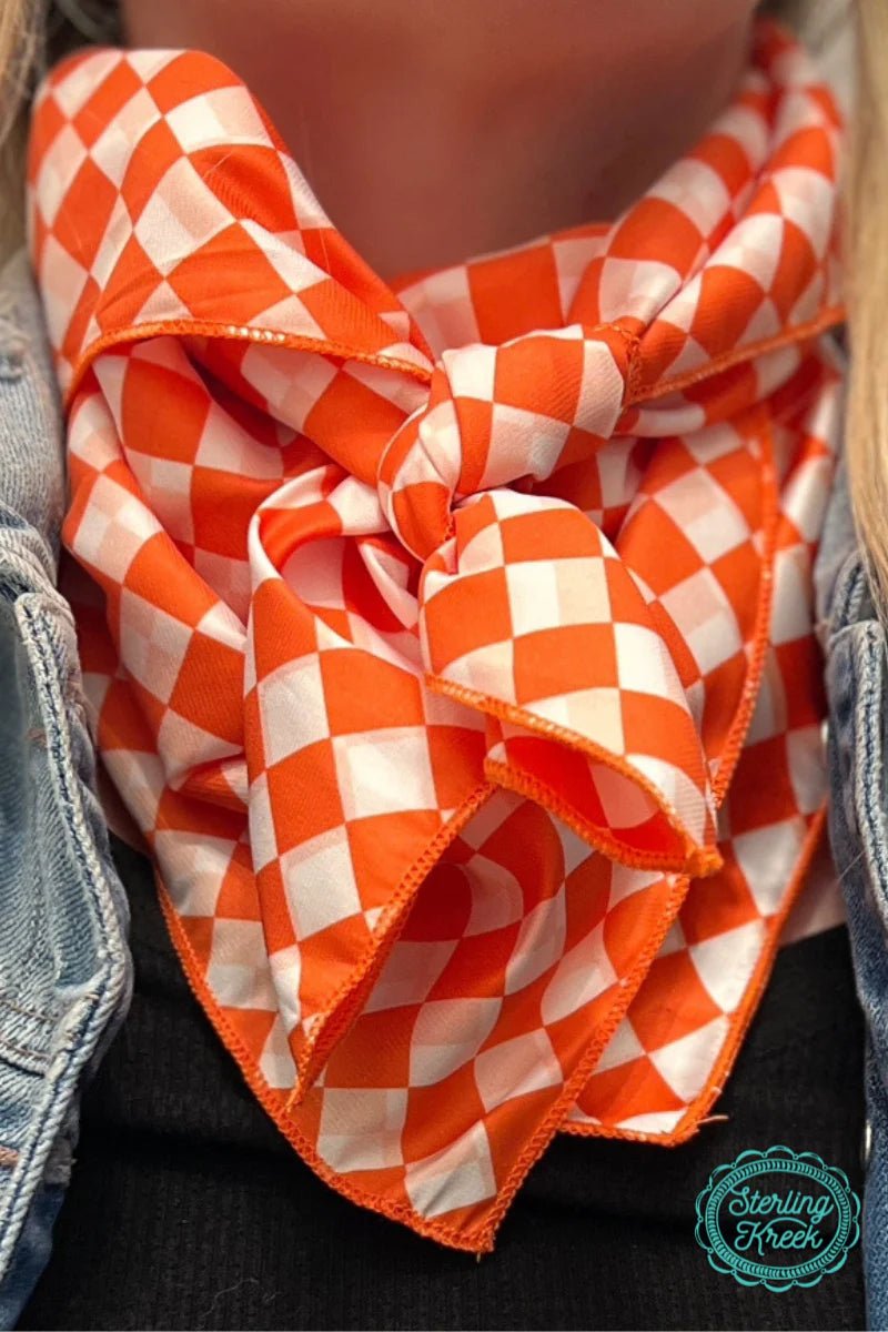 Sterling Kreek Pep Rally Orange Wild Rag | gussieduponline