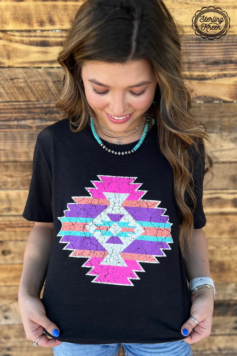 Sterling Kreek Aztec Candy Tee | gussieduponline