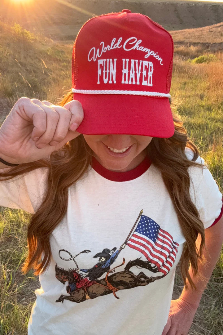 World Champion Fun Haver Red Cap