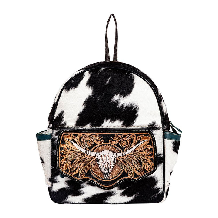 Myra Spirit Of The Herd Hand Tooled Backpack Bag | gussieduponline
