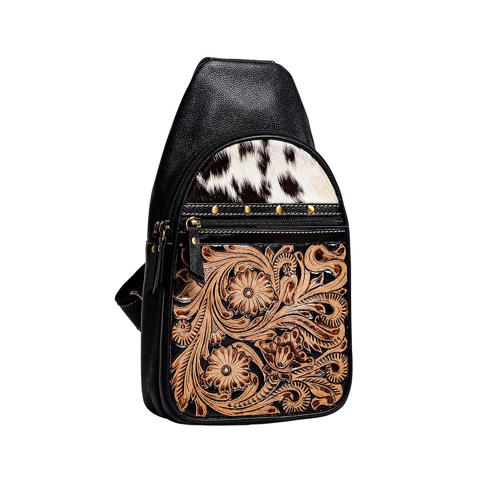 Old Mill Trail Hand-tooled Fanny Pack Bag | gussieduponline