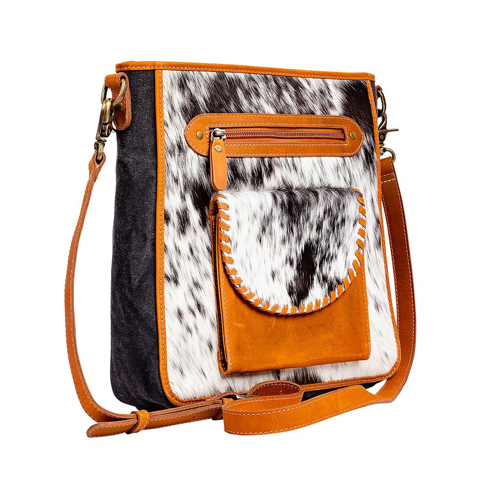 Highstone Canvas & Hairon Bag | gussieduponline