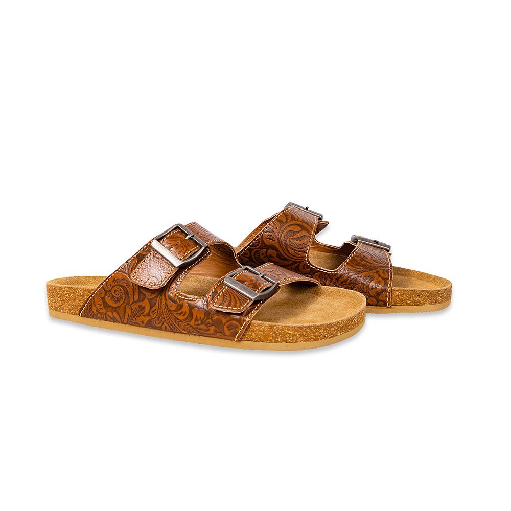 Maggie Hand Tooled Sandals | gussieduponline