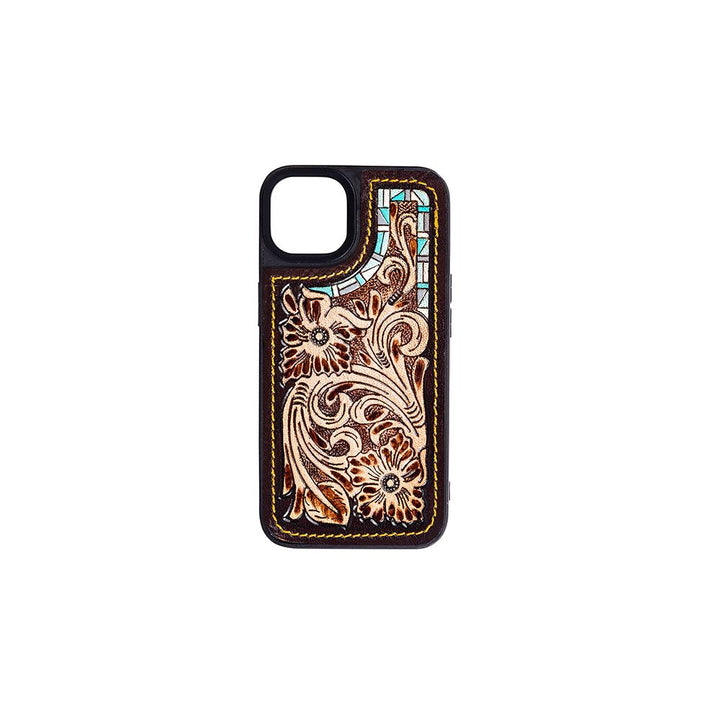 Mesa Spirit IPhone 13 Tooled Leather Phone Case | gussieduponline