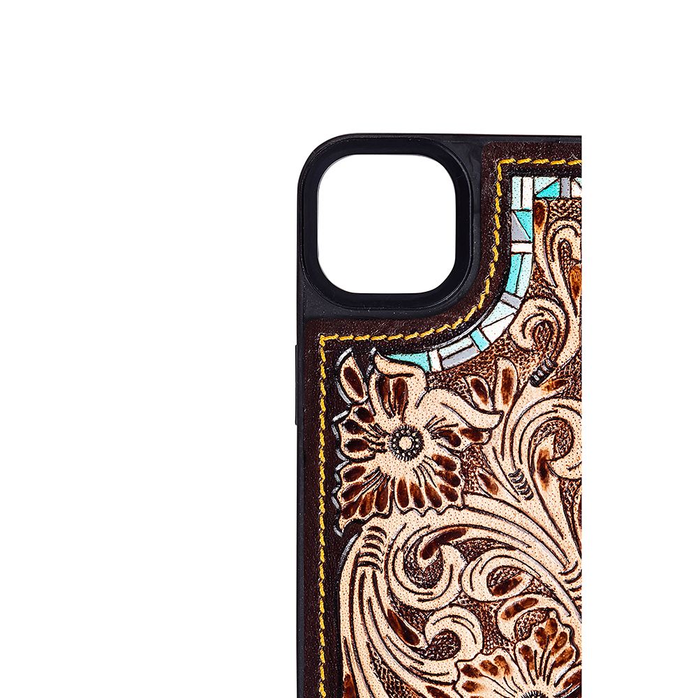 Mesa Spirit IPhone 13 Tooled Leather Phone Case | gussieduponline