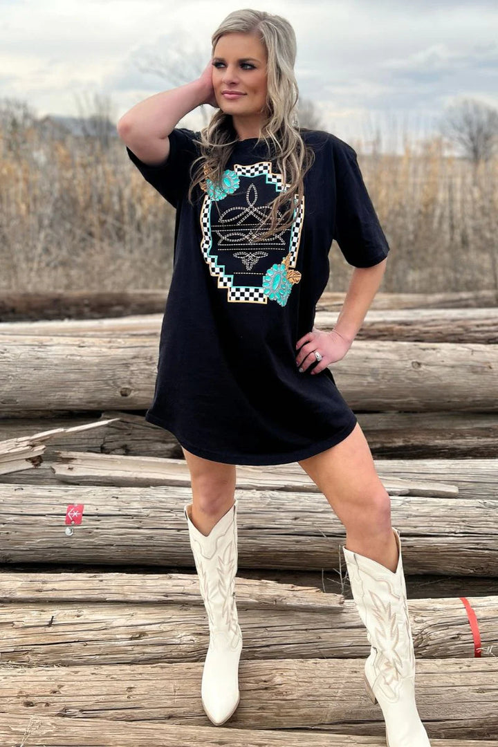 Sterling Kreek Small Town Big Dreams T-Shirt Dress