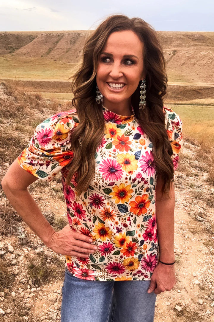 Sterling Kreek Sunrise Bloom Top