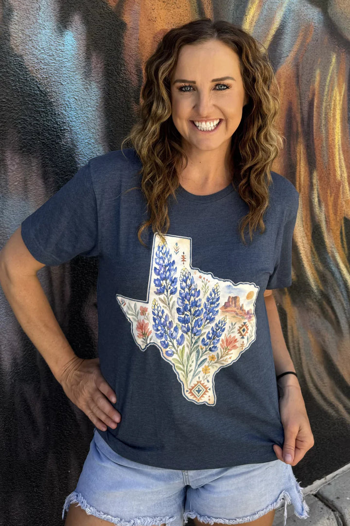 Sterling Kreek Texas Bluebonnets Tee