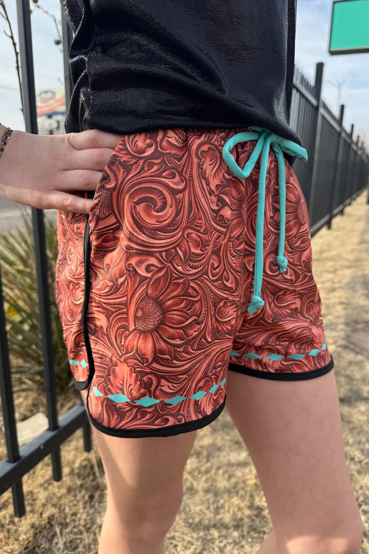 KIDS Sterling Kreek Tooled Beauty Shorts