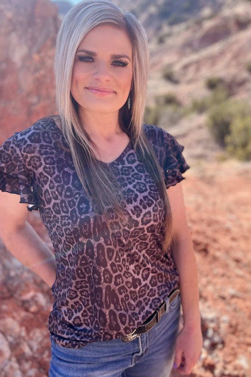 The Night Leopard Top