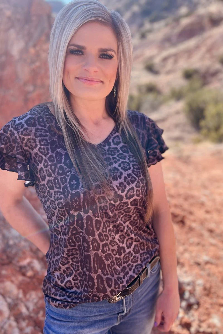 The Night Leopard Top