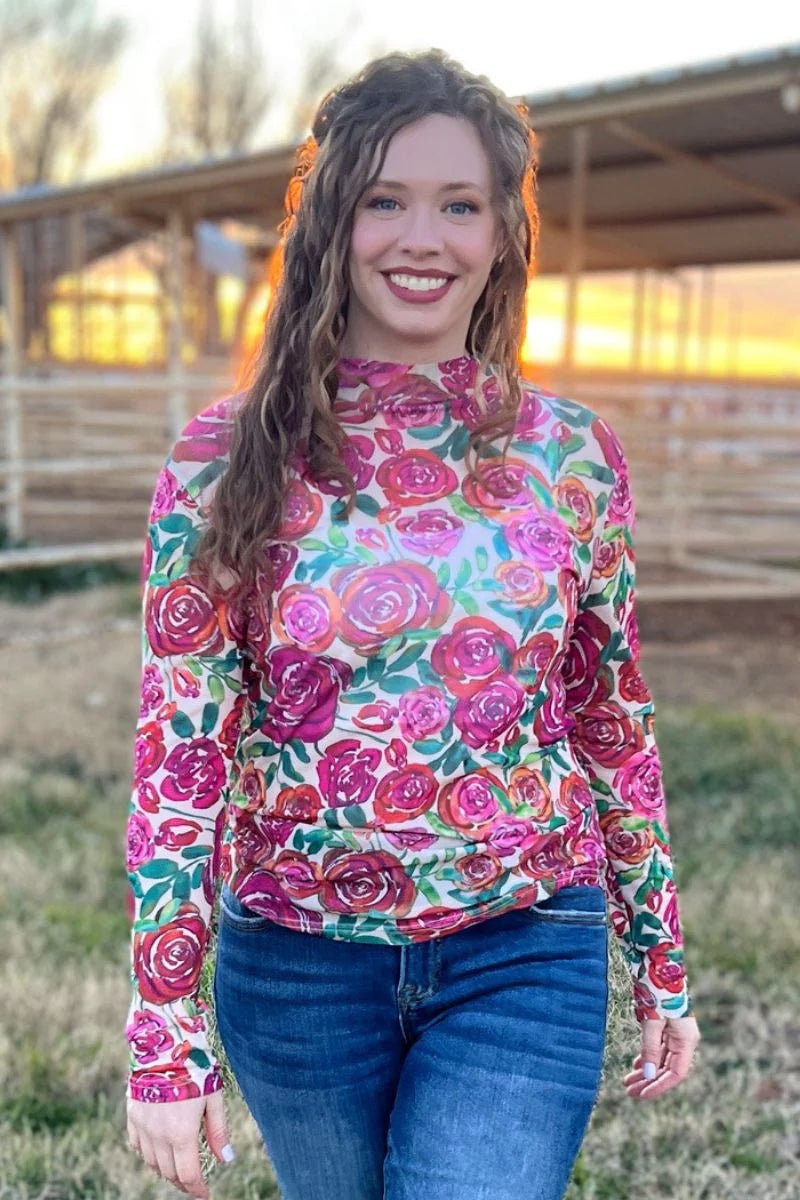 Sterling Kreek Thrive and Flourish Mesh Top | gussieduponline