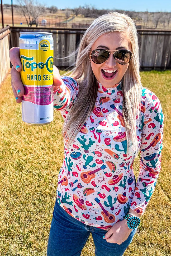 Sterling Kreek TIme To Fiesta Mesh Top