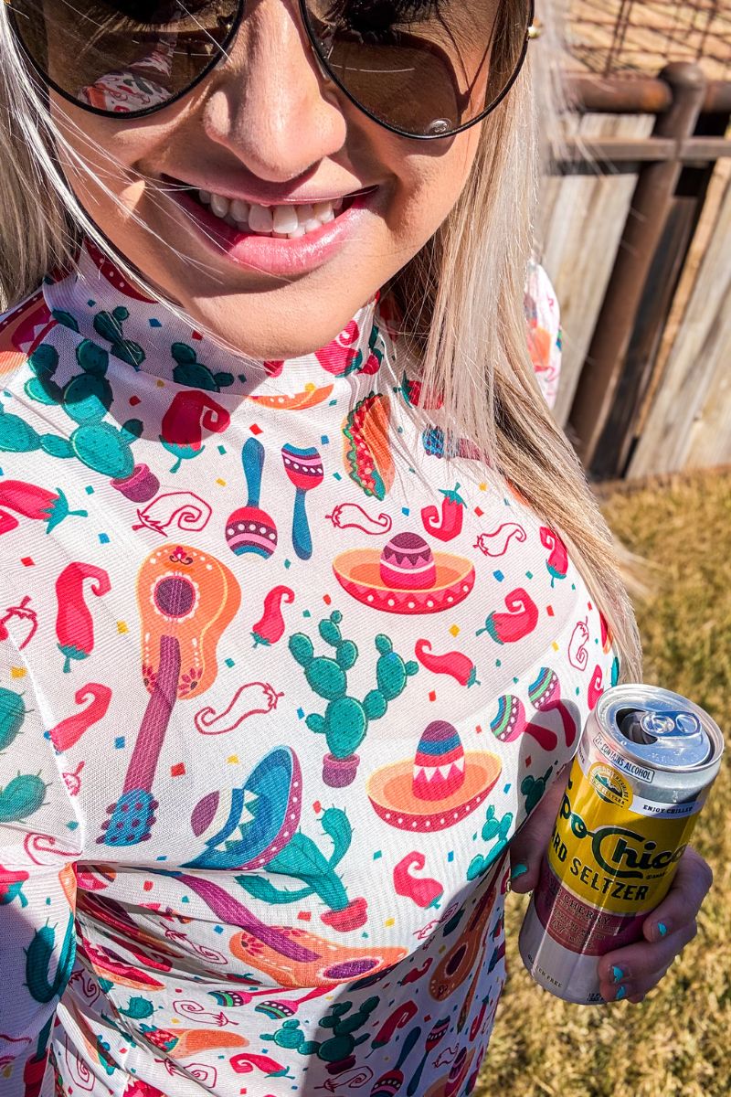 Sterling Kreek TIme To Fiesta Mesh Top