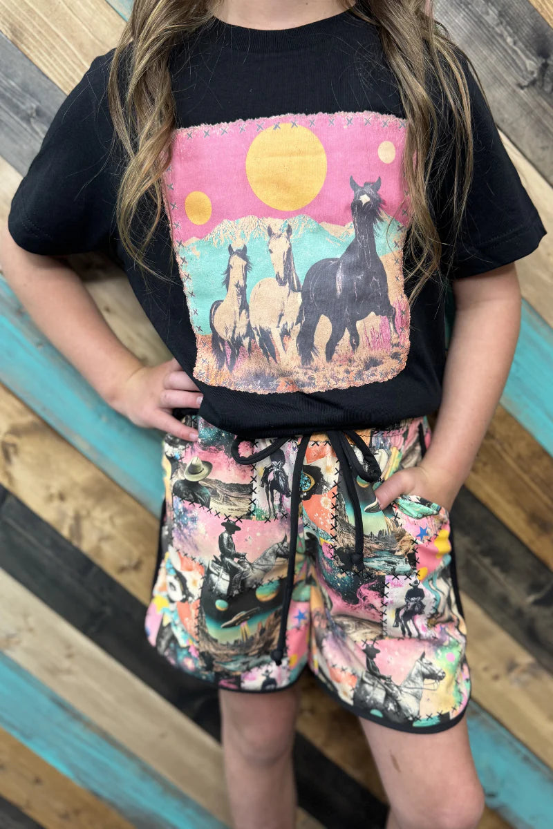 KIDS Sterling Kreek Cosmic Cowgirl Tee
