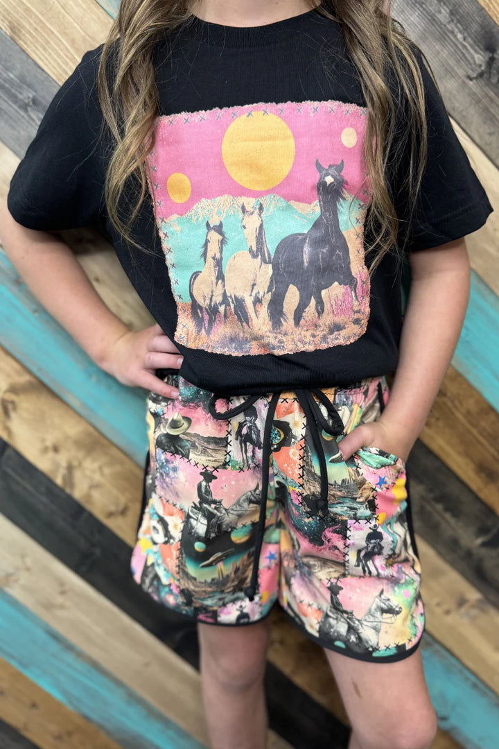 KIDS SK Cosmic Cowgirl Shorts