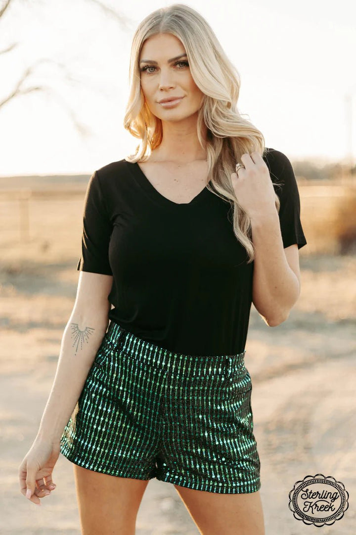 Shimmy Up Shorts Turquoise | gussieduponline