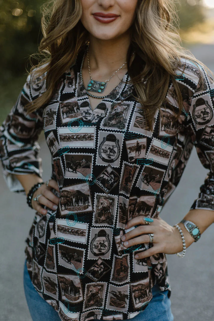 Sterling Kreek Western Press Top