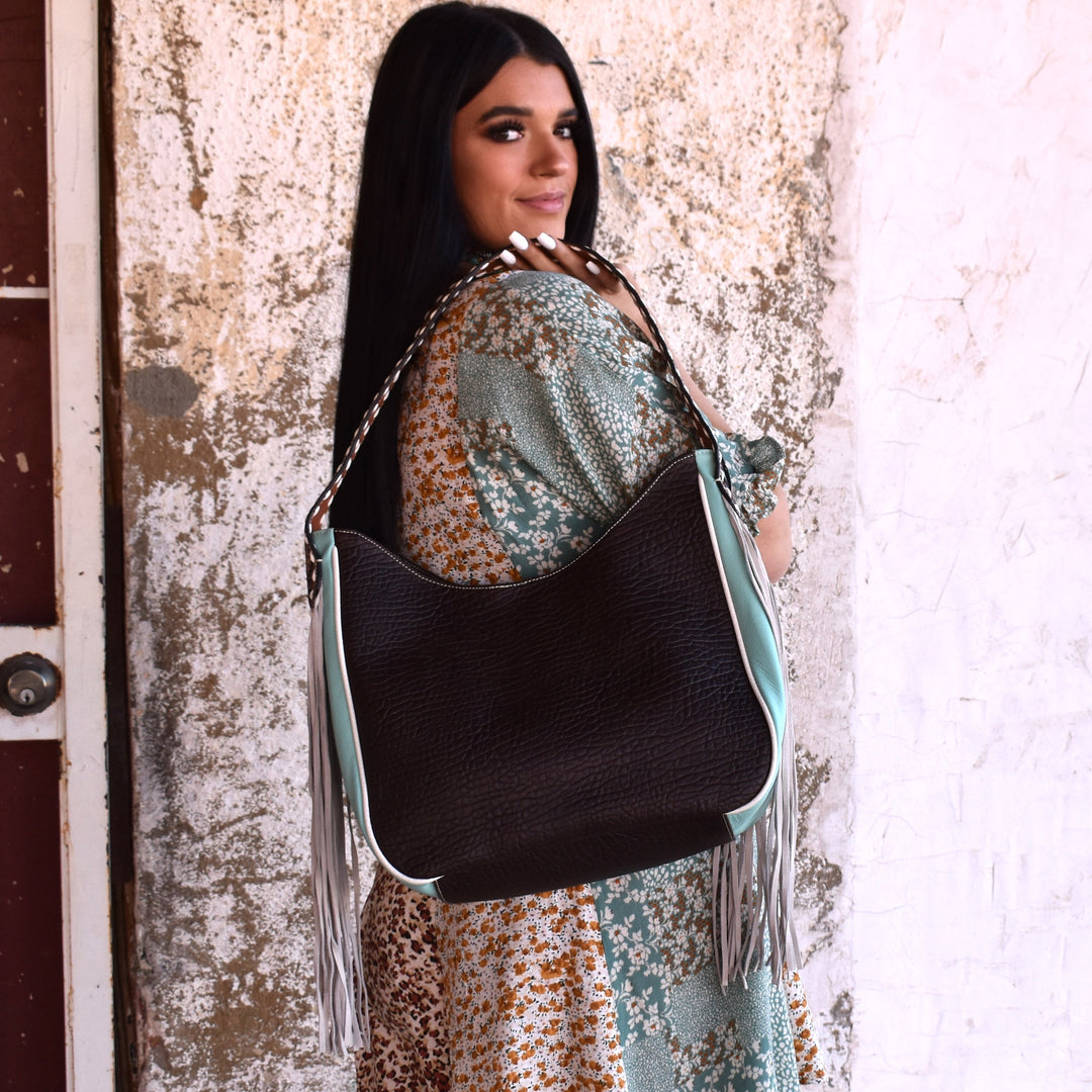 Reba's Garden Leather Bag | gussieduponline