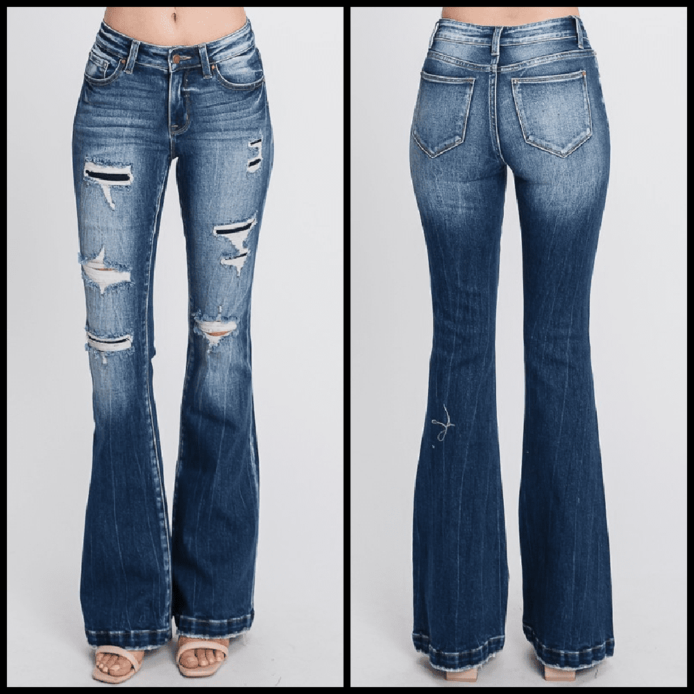 Petra Bell Bottom Jeans | gussieduponline