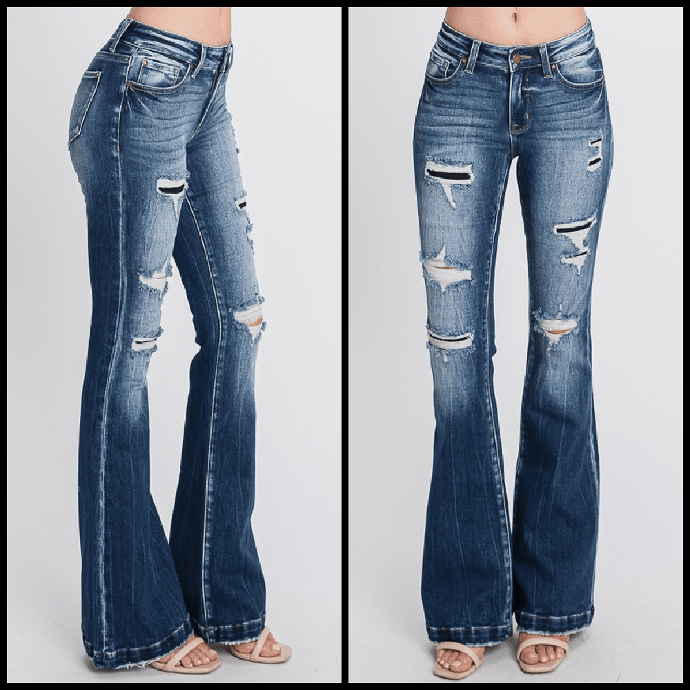 Petra Bell Bottom Jeans | gussieduponline