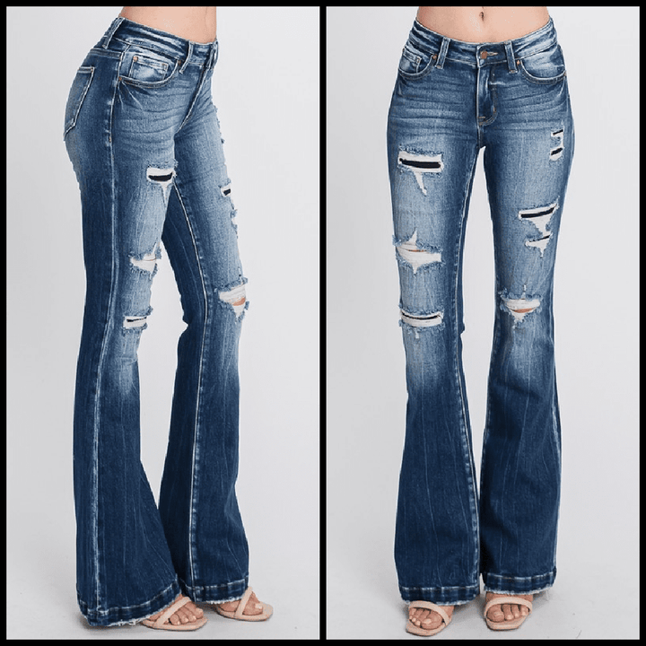 Petra Bell Bottom Jeans | gussieduponline