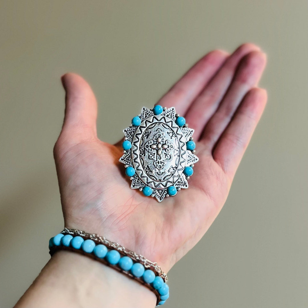 Big Cross Stretch Ring | gussieduponline