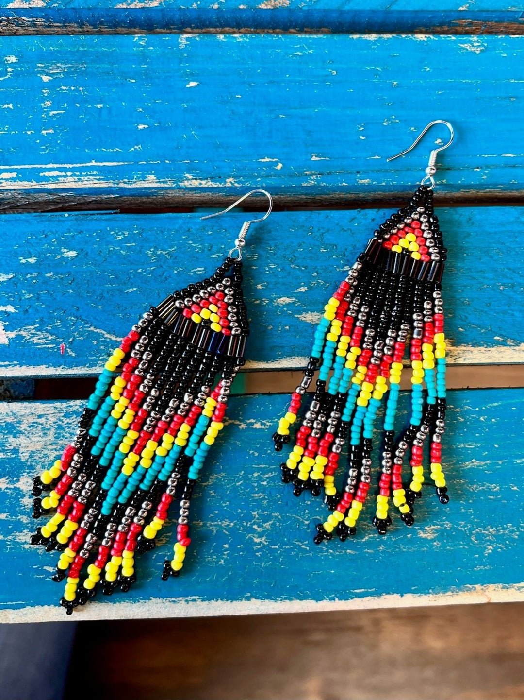Comanche Seed Beed Earrings | gussieduponline