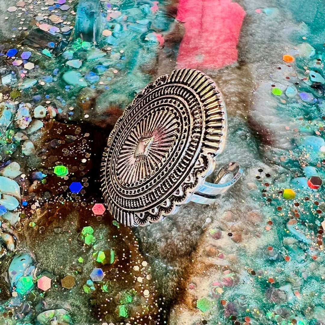 Western Concho Cuff Ring | gussieduponline