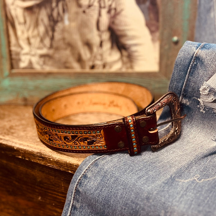 Rich Darling Tooled Belt | gussieduponline