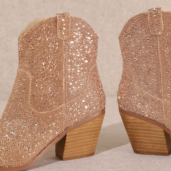Rose Gold Angel Booties | gussieduponline