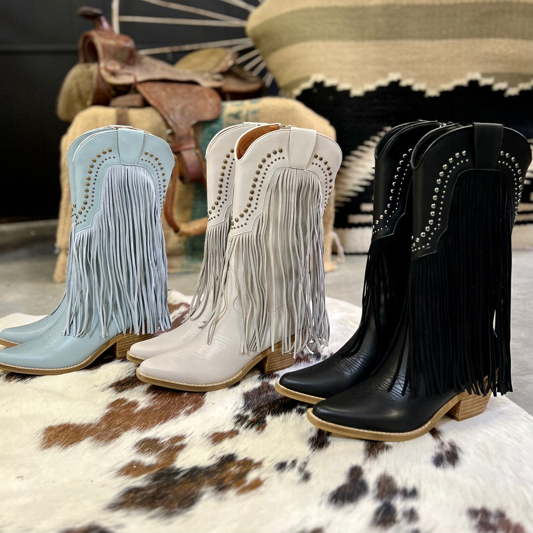 Beastly Fringe Boots | gussieduponline