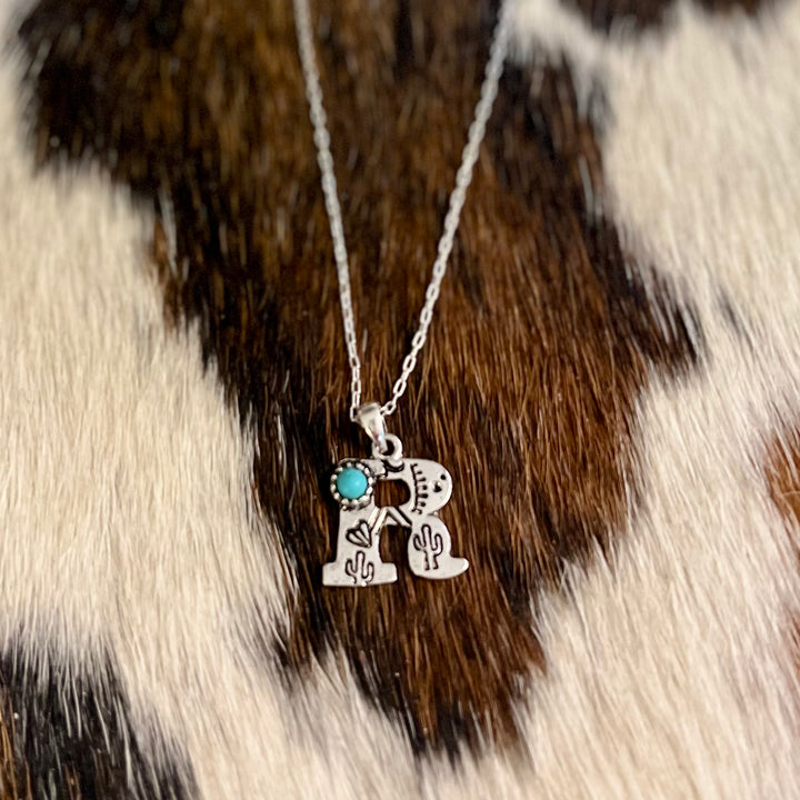 Western Letters Necklaces | gussieduponline