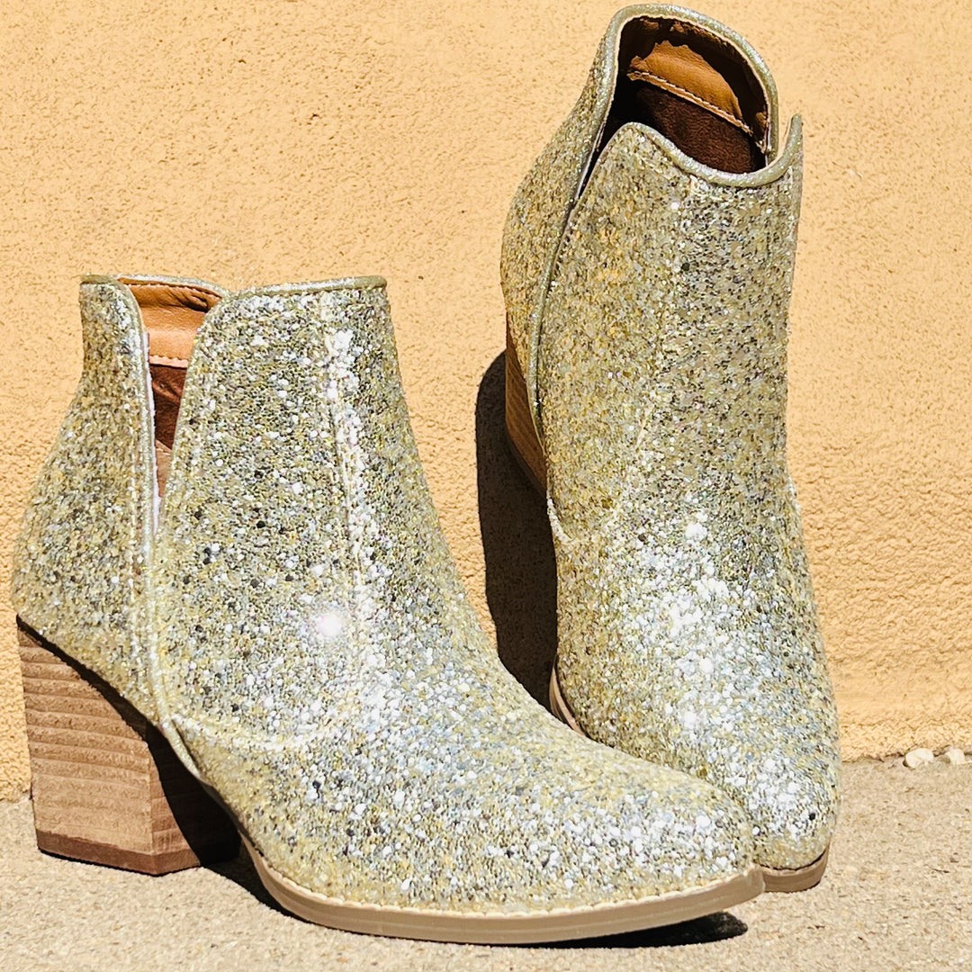 Fiera Gold Booties* | gussieduponline