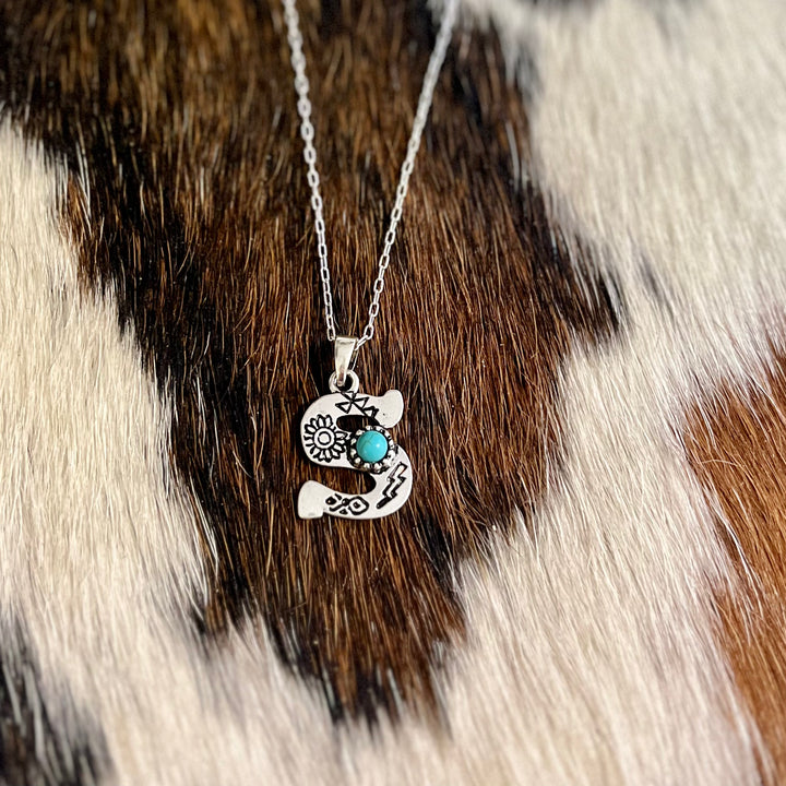 Western Letters Necklaces | gussieduponline