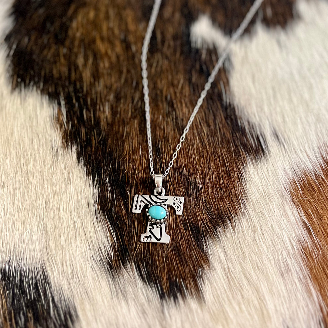 Western Letters Necklaces | gussieduponline