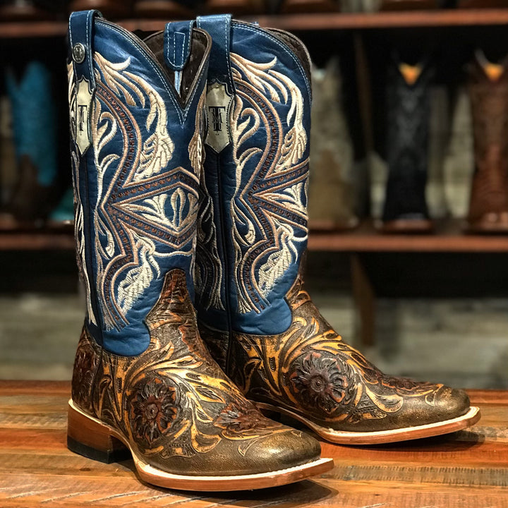 Sin Wagon Tooled Leather Boots | gussieduponline