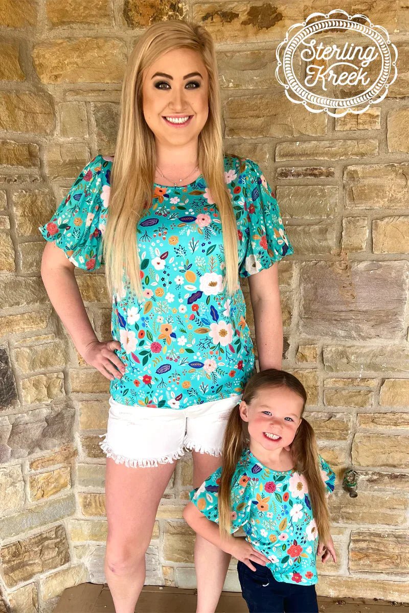 Mini Beautiful In Bloom Top Kids | gussieduponline