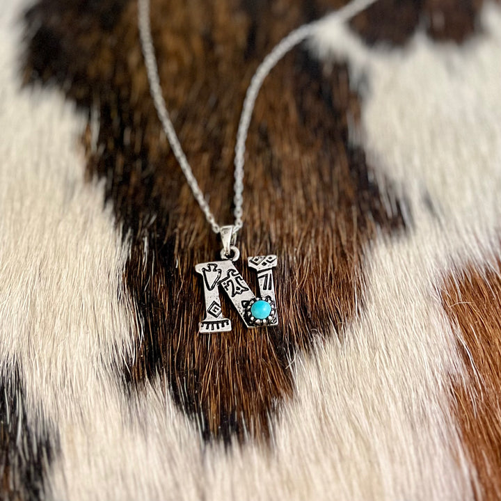 Western Letters Necklaces | gussieduponline