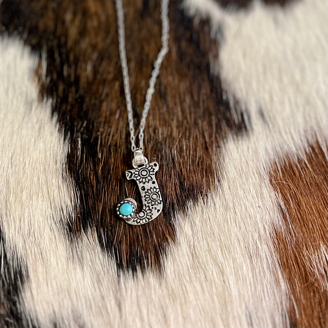 Western Letters Necklaces | gussieduponline