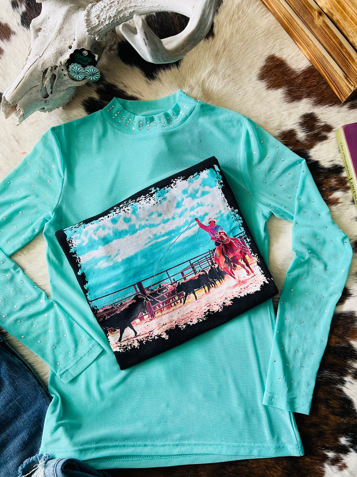 Turquoise Trouble Top | gussieduponline
